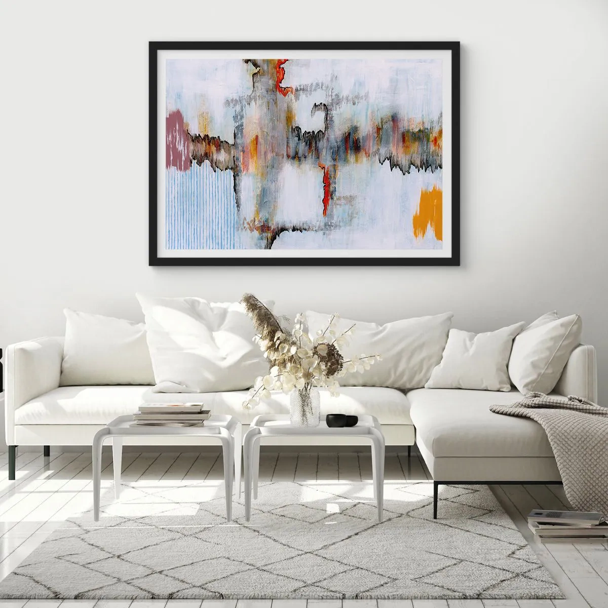 Plagát v čiernom ráme - Paličkou po vode - 91x61 cm