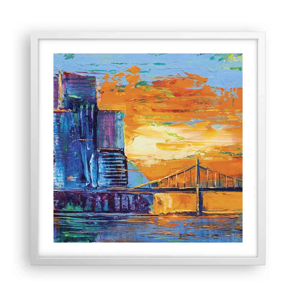 Plagát v bielom ráme - Kultúra a príroda - 50x50 cm