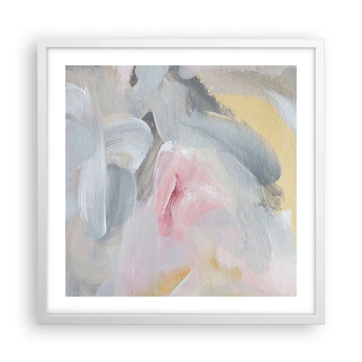 Plagát v bielom ráme - V pastelovom svete - 50x50 cm