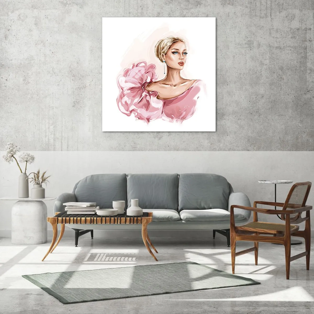 Obraz na skle - Ako maľovaná… - 40x40 cm