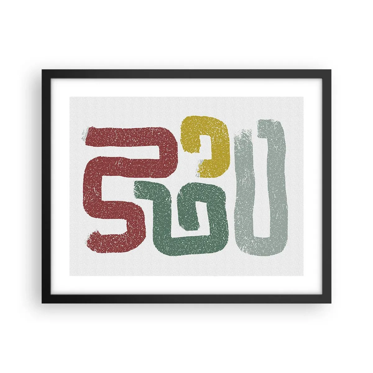 Plagát v čiernom ráme - V neznámom jazyku - 50x40 cm