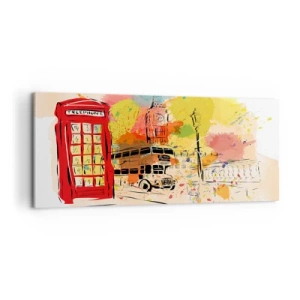 Obraz na plátne - Mesto rôznorodostí - 100x40 cm