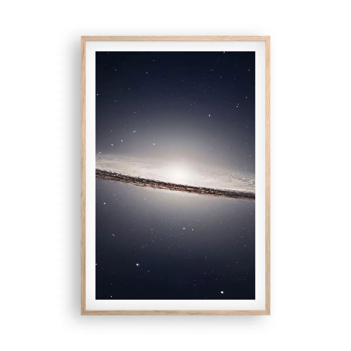 Plagát v ráme zo svetlého duba - Kedysi dávno v jednej preďalekej galaxii… - 61x91 cm