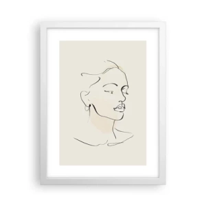 Plagát v bielom ráme - Výrazným ťahom - 30x40 cm