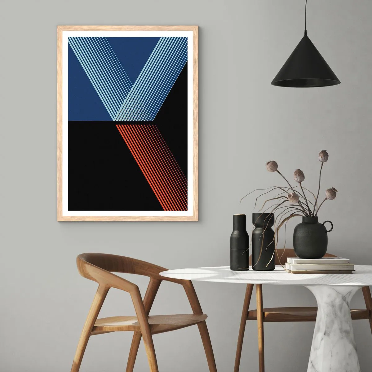 Plagát v ráme zo svetlého duba - Jednoduchý príbeh - 70x100 cm