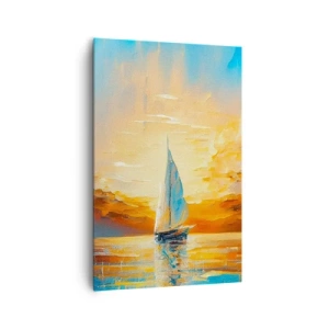 Obraz na plátne - Plavba v zlate - 80x120 cm