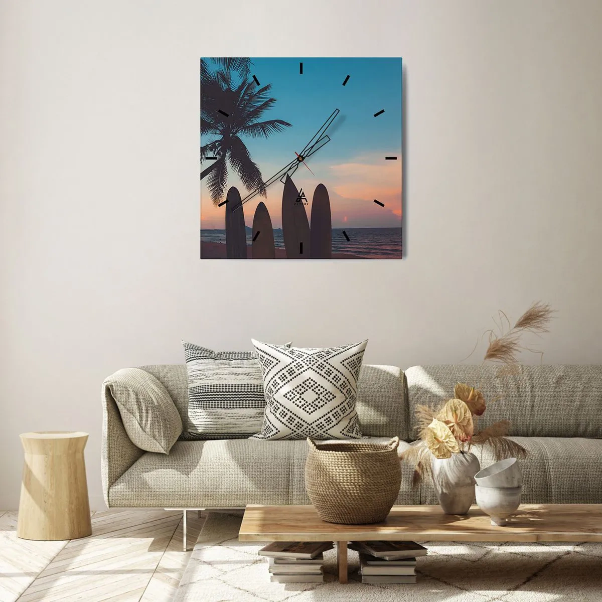 Nástenné hodiny - Zajtra bude tiež zábava - 40x40 cm