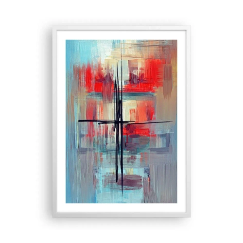 Plagát v bielom ráme - Krajina v neznámej dimenzii - 50x70 cm