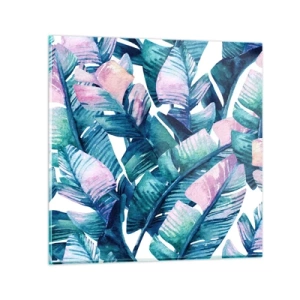 Obraz na skle - V banánovom háji - 60x60 cm