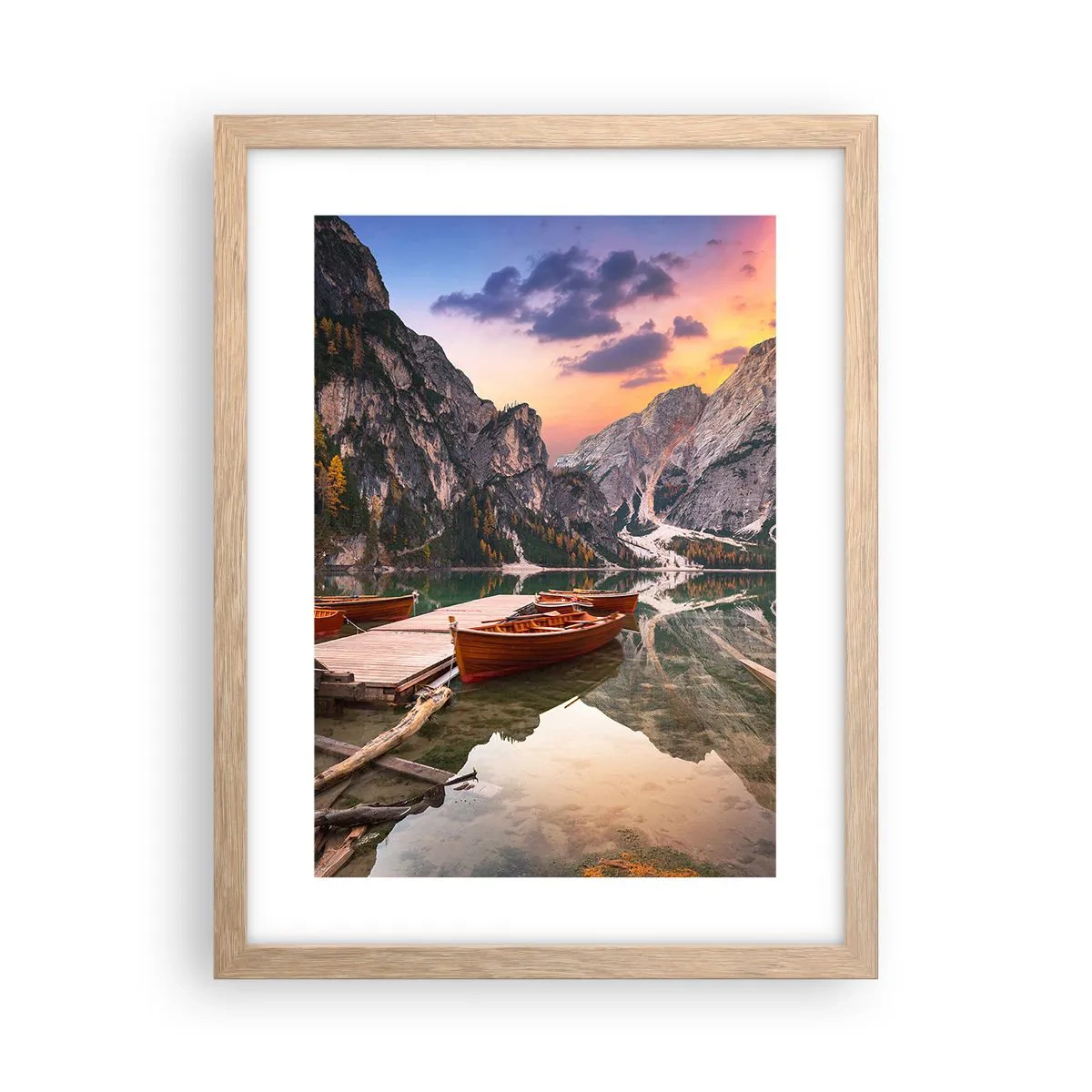 Plagát v ráme zo svetlého duba - Sľub dňa - 30x40 cm