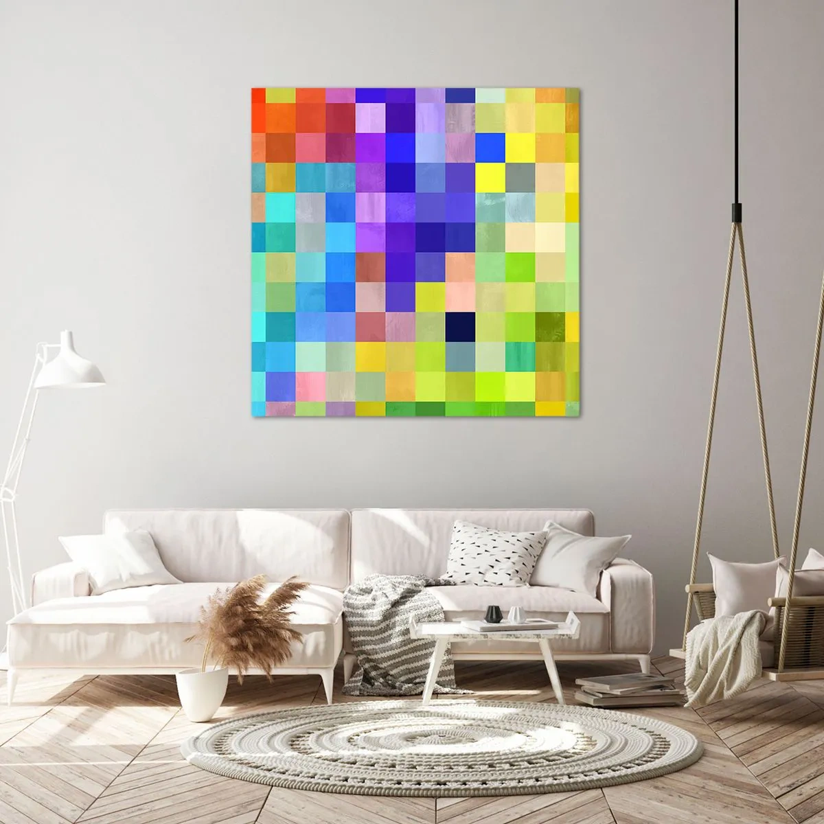 Obraz na plátne - Každý iný, všetky rovné - 70x70 cm