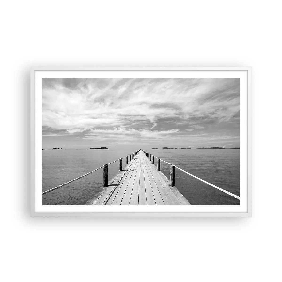 Plagát v bielom ráme - Čo tak cesta… - 91x61 cm