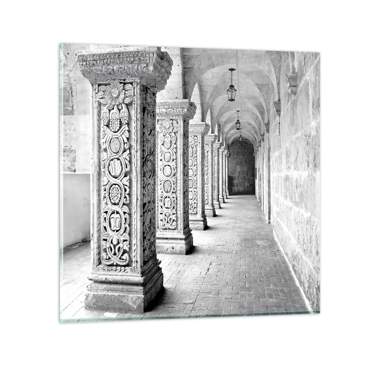 Obraz na skle - Kam…? - 50x50 cm