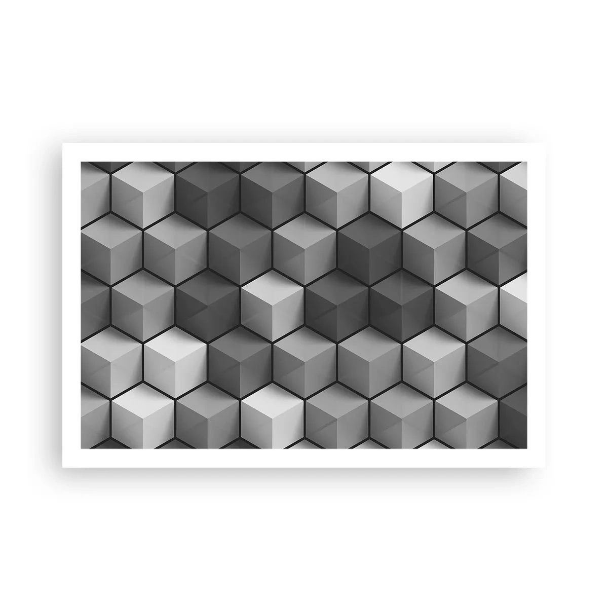 Plagát - Kubistické puzzle - 91x61 cm