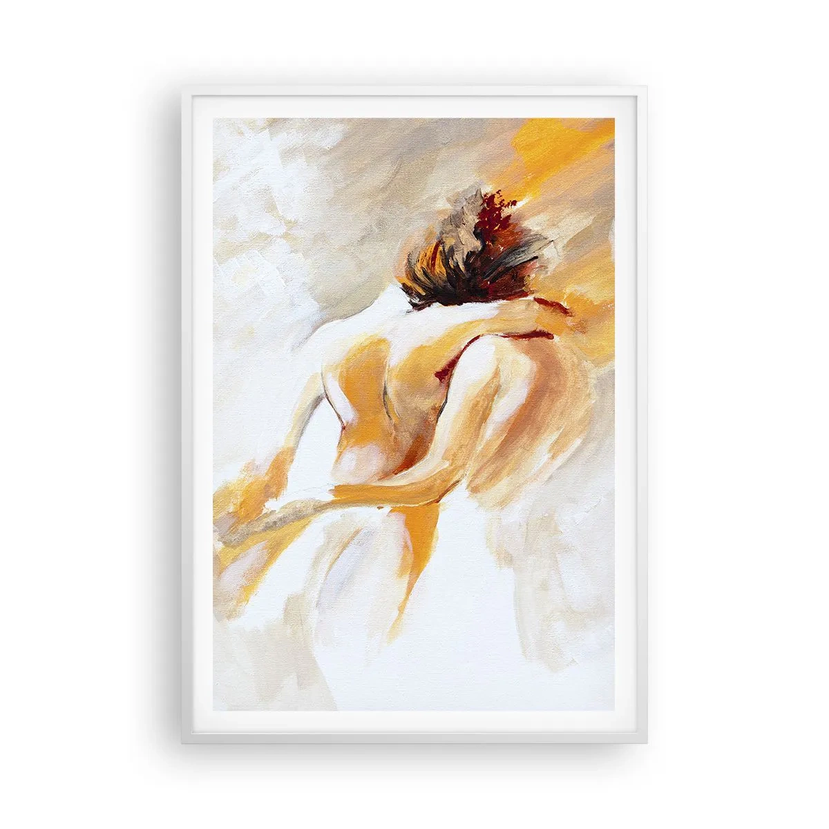 Plagát v bielom ráme - Blízkosť v nebi - 70x100 cm