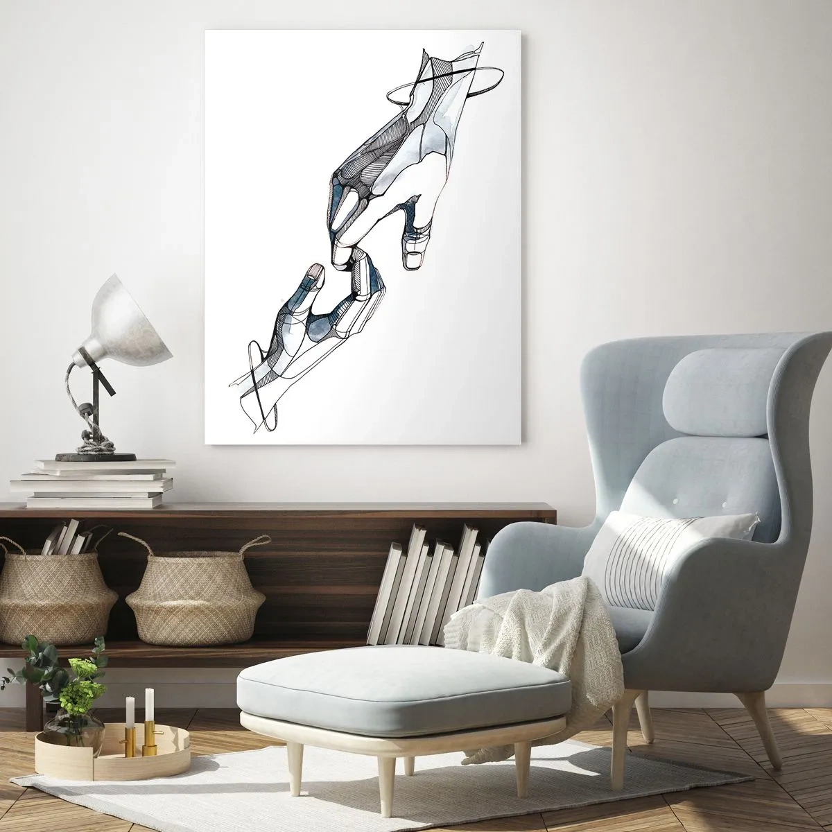 Obraz na skle - Dobré gesto - 80x120 cm