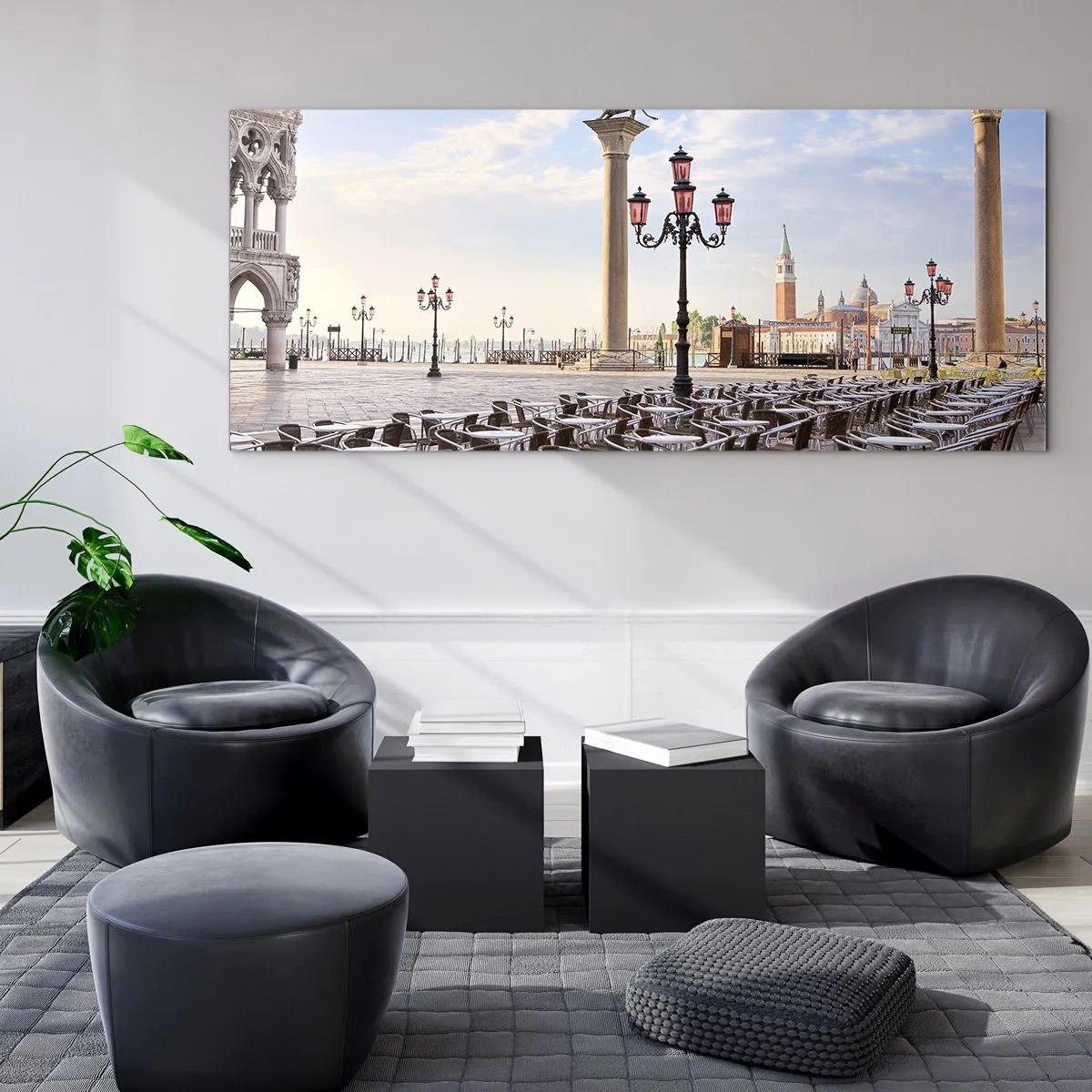 Obraz na skle - Pozývame, všetko pripravené - 140x50 cm