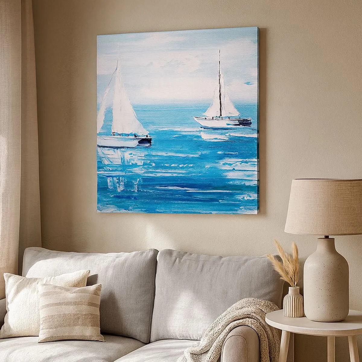 Obraz na plátne - S priateľom po boku - 30x30 cm