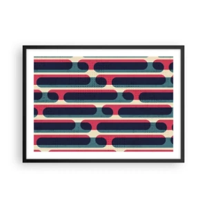 Plagát v čiernom ráme - Dovnútra a dopredu - 70x50 cm