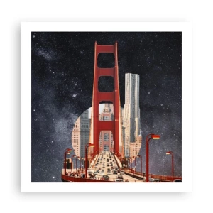 Plagát - Vždy v centre - 60x60 cm