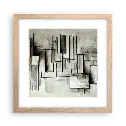 Plagát v ráme zo svetlého duba - Sila jednoduchosti - 30x30 cm