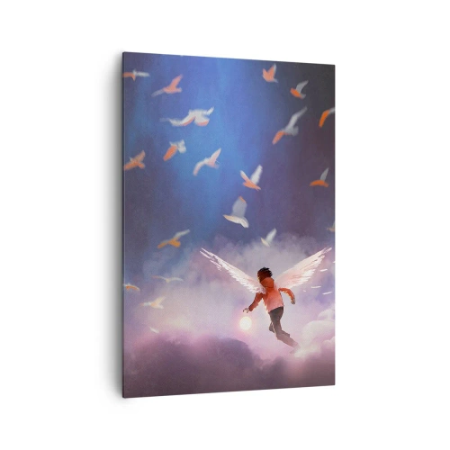 Obraz na plátne - Treba mať odvahu a predstavivosť - 70x100 cm