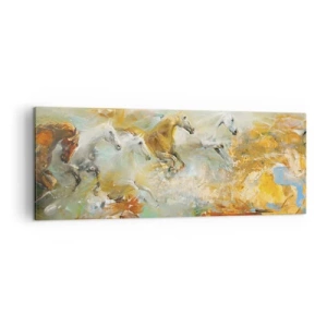 Obraz na plátne - Cvála svetlom - 140x50 cm