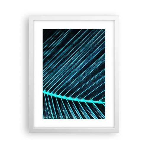 Plagát v bielom ráme - Textúra zelene - 30x40 cm