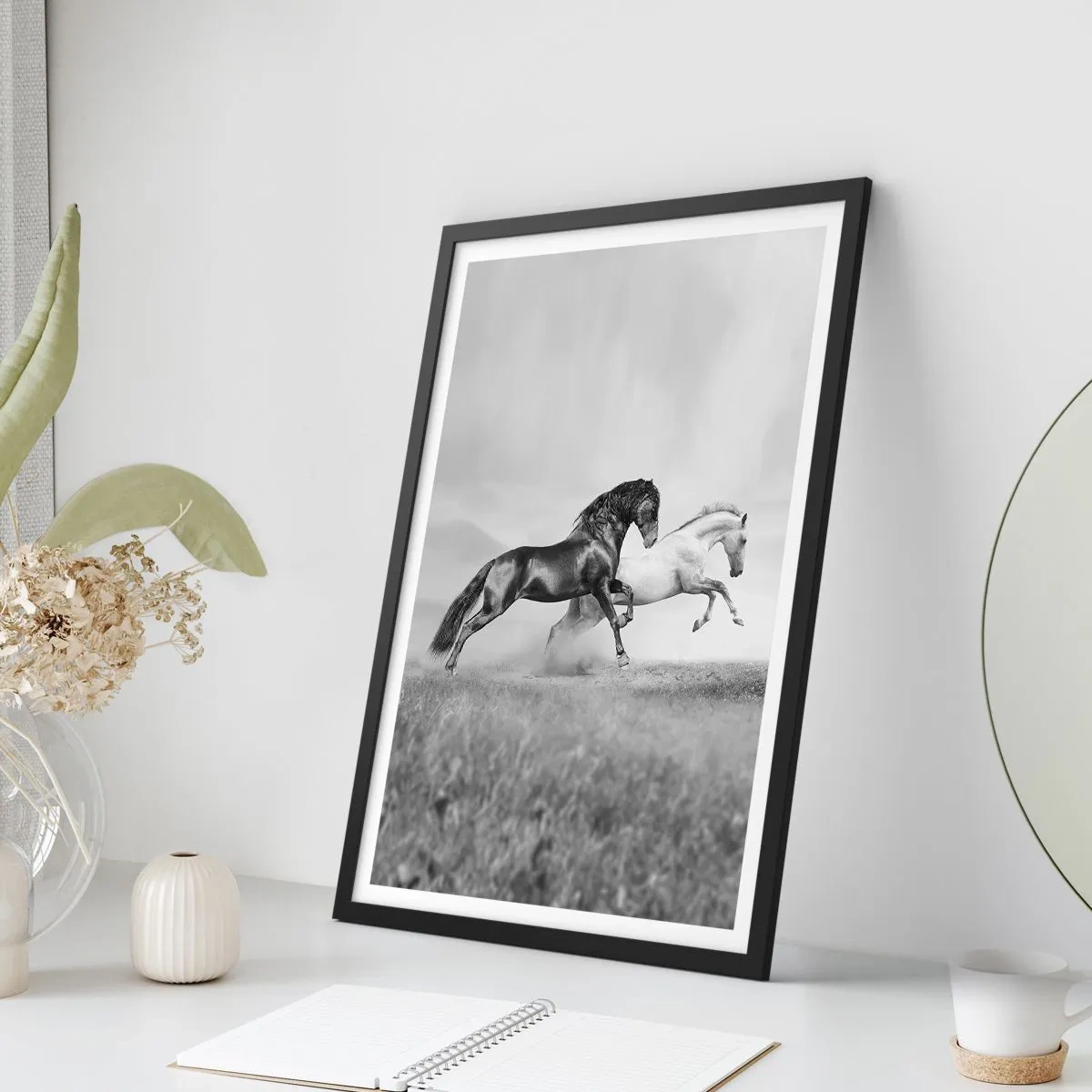 Plagát v čiernom ráme - Anjeli a démoni - 40x50 cm