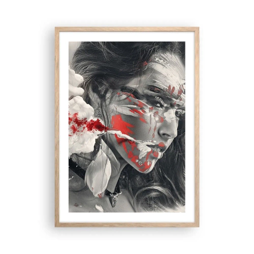 Plagát v ráme zo svetlého duba - V škárach absurdity - 50x70 cm