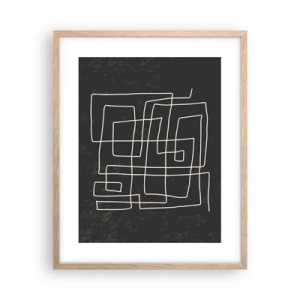 Plagát v ráme zo svetlého duba - Nie je to tak jednoduché - 40x50 cm