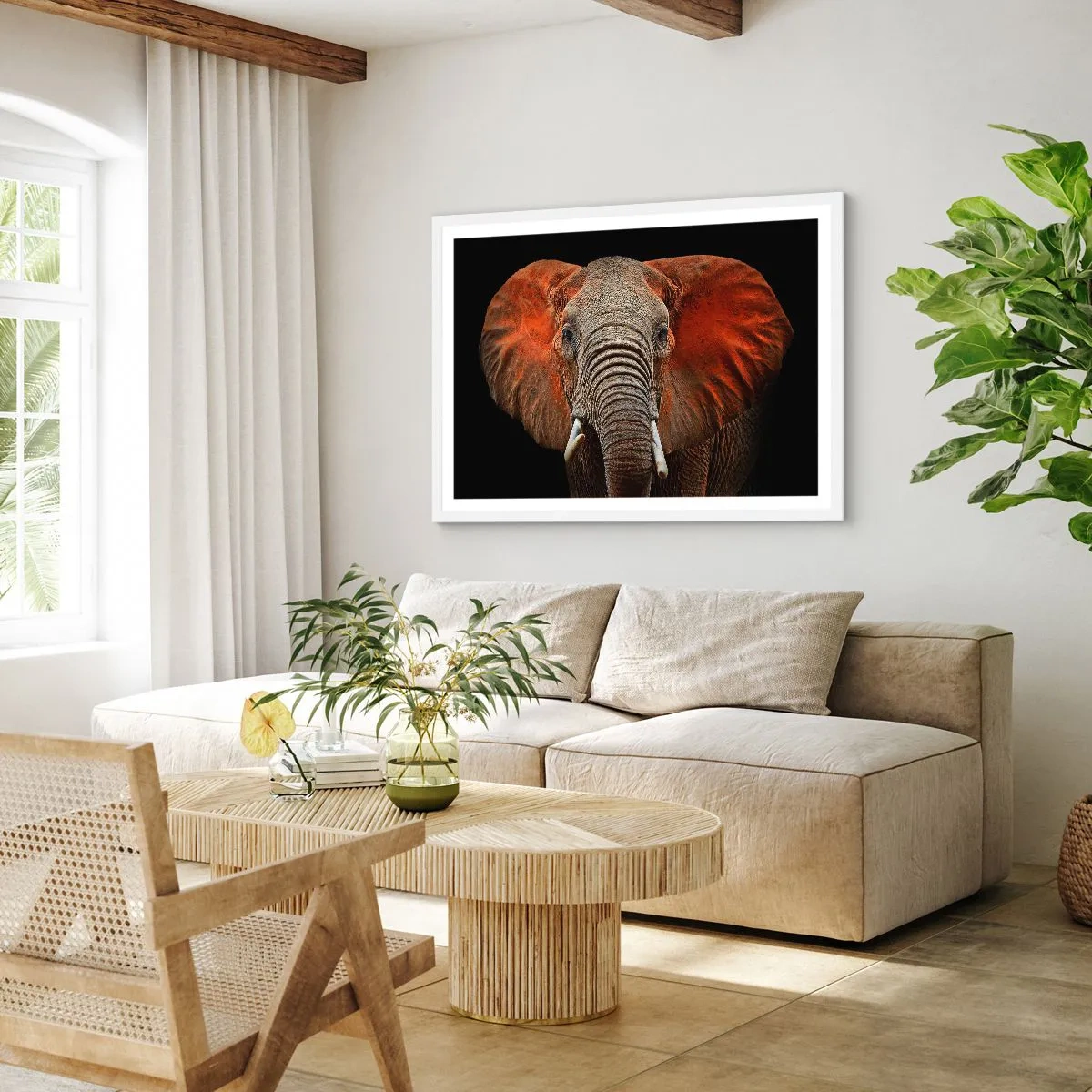 Plagát v bielom ráme - Som divoký, a ty? - 100x70 cm