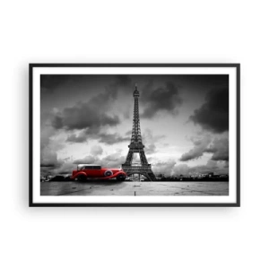 Plagát v čiernom ráme - Nie tak dávno v Paríži - 91x61 cm