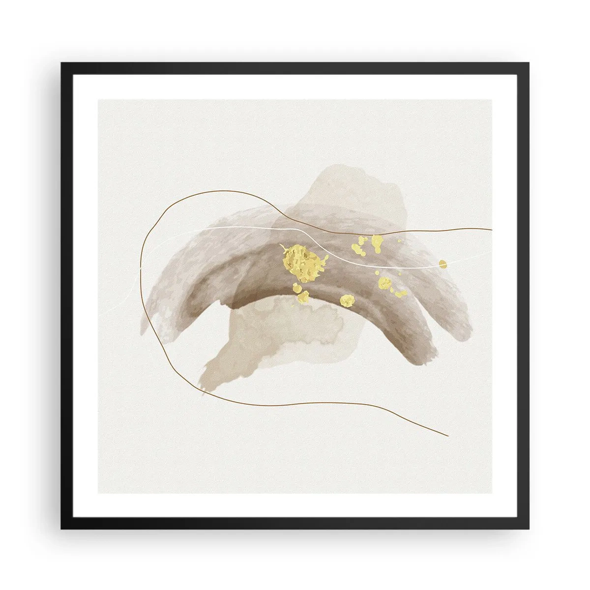 Plagát v čiernom ráme - Vesmírna bytosť - 60x60 cm