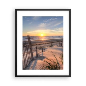 Plagát v čiernom ráme - Odlesk a tieň vetra - 40x50 cm