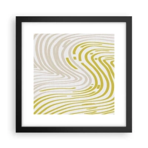 Plagát v čiernom ráme - Kompozícia s miernym ohybom - 30x30 cm