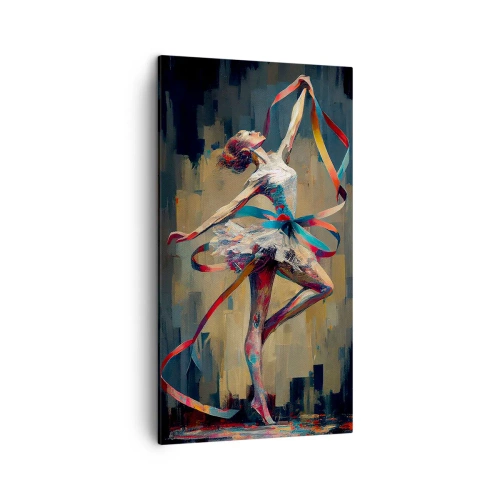 Obraz na plátne - Tanec so stuhou - 45x80 cm