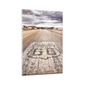 Obraz na skle - Mother Road - americká legenda - 70x100 cm