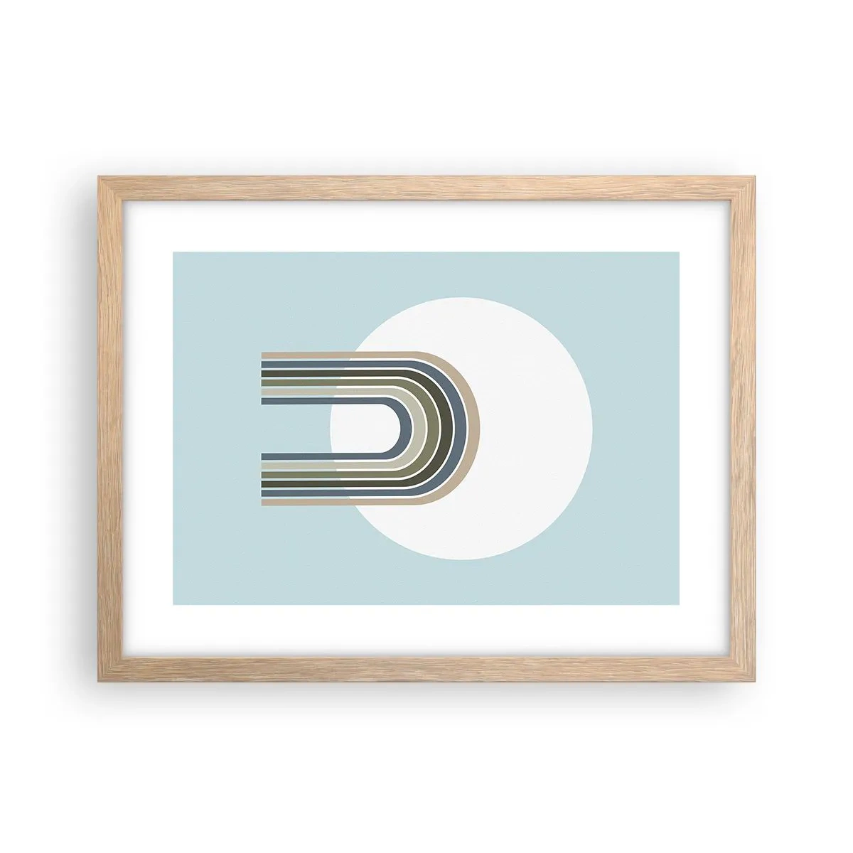 Plagát v ráme zo svetlého duba - Neodolateľná príťažlivosť - 40x30 cm