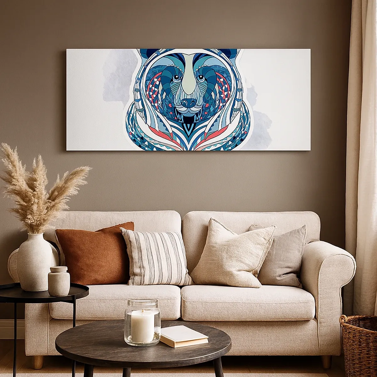 Obraz na plátne - Eviva Grenlandia! - 30x30 cm