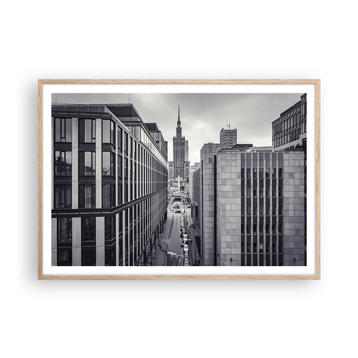 Plagát v ráme zo svetlého duba - Varšavské údolie - 100x70 cm