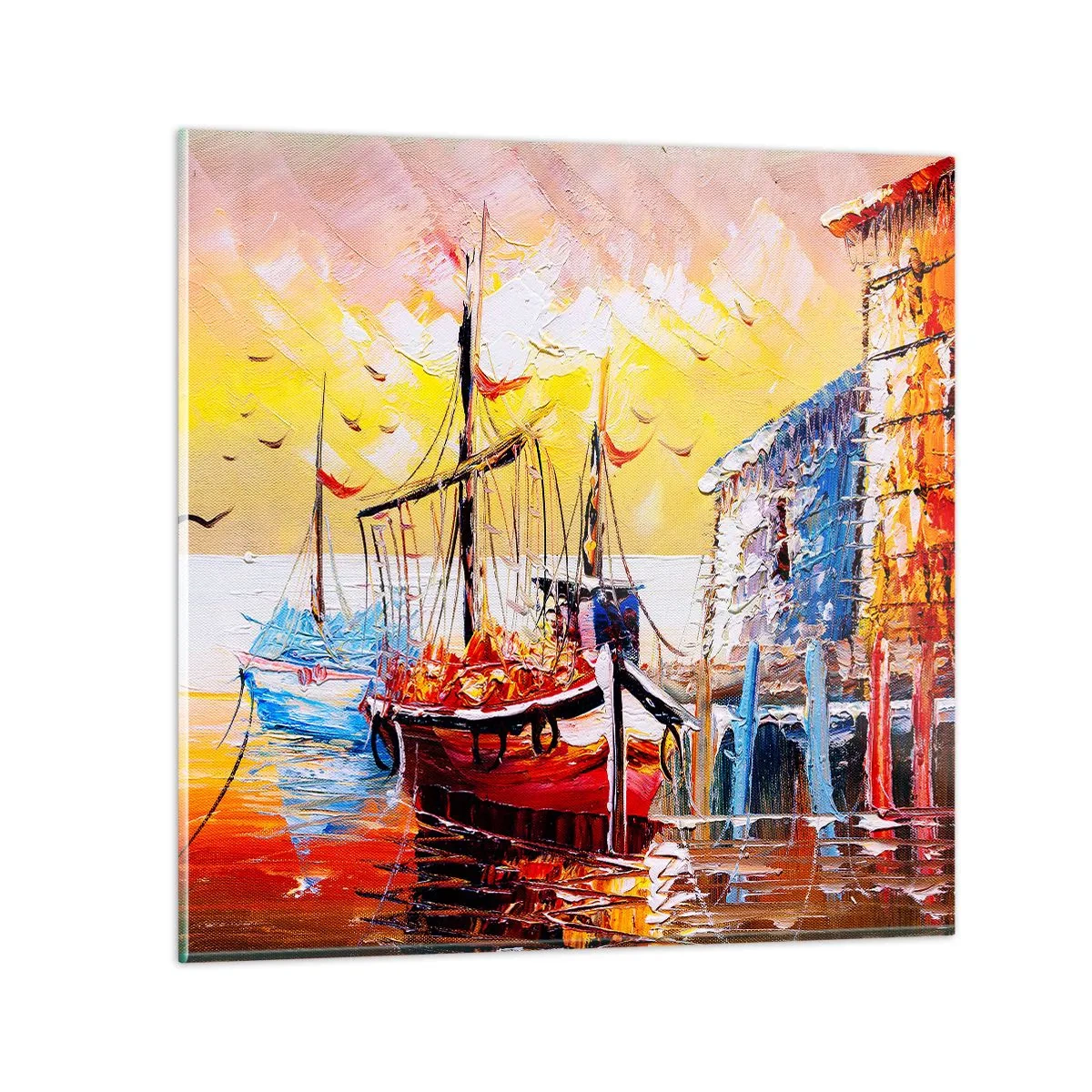 Obraz na skle - Šťastný návrat - 50x50 cm