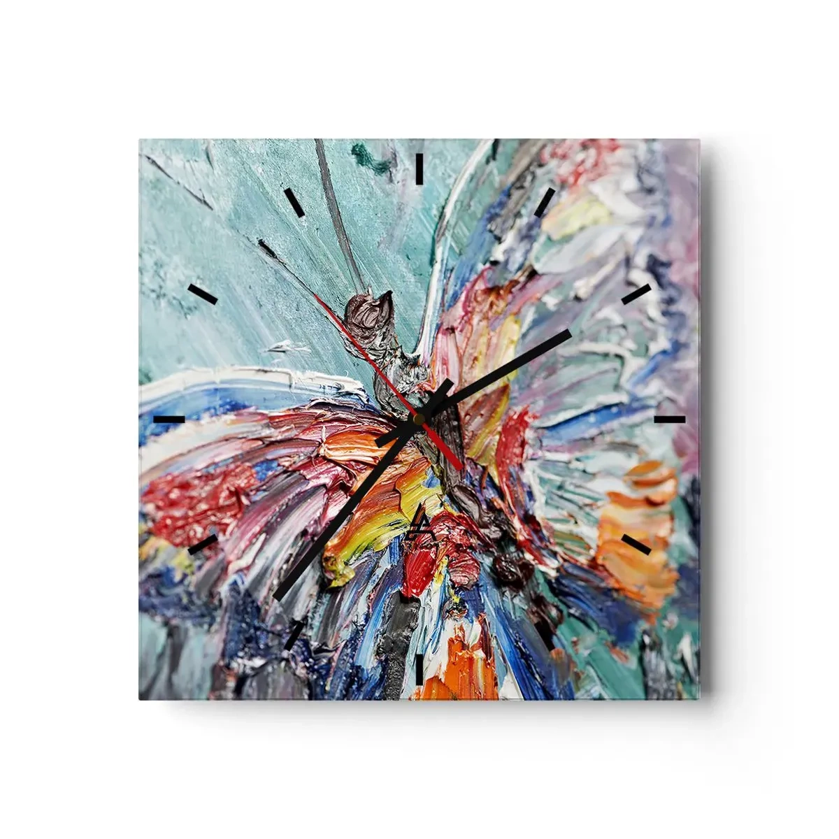 Nástenné hodiny - Namaľovaný prírodou - 30x30 cm