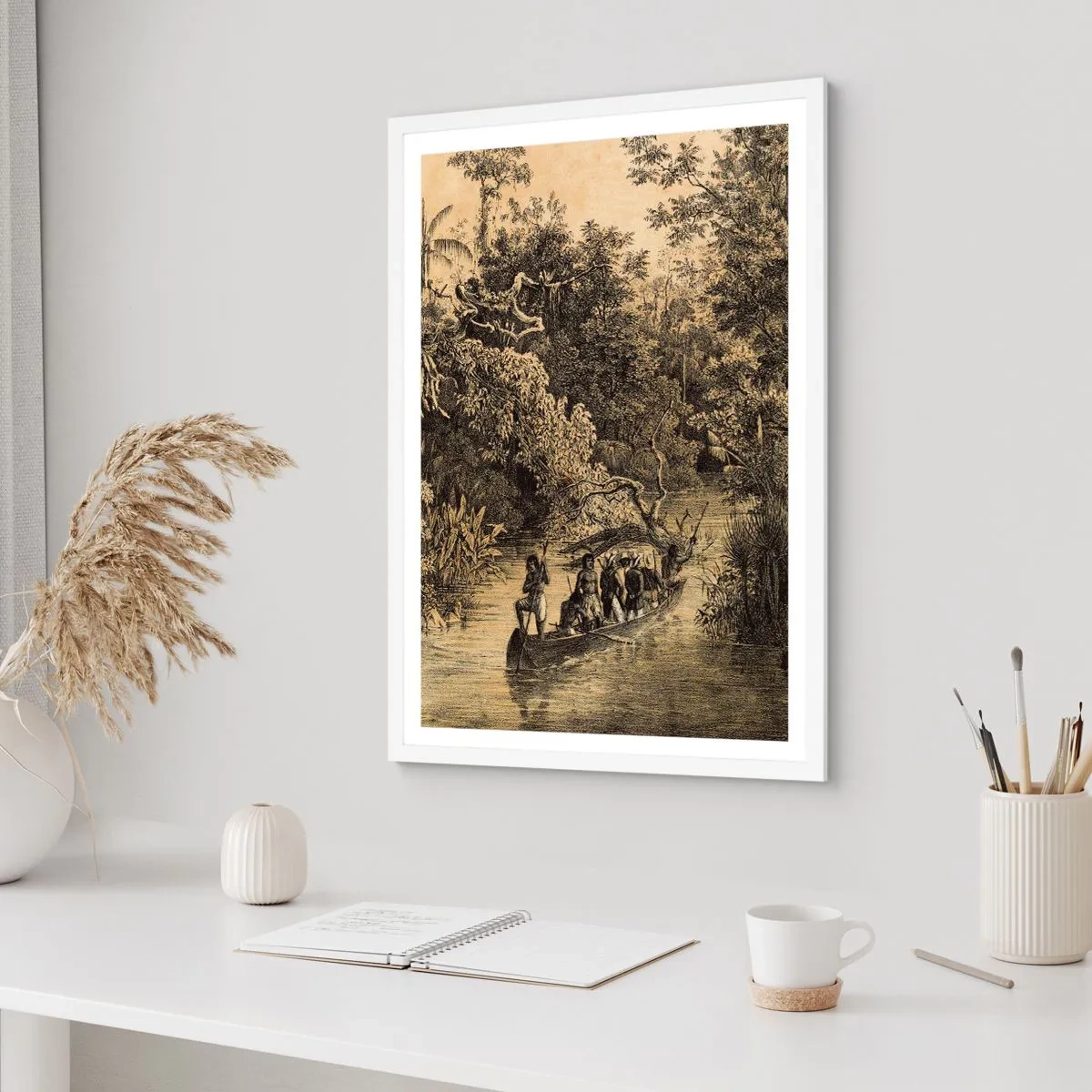 Plagát v bielom ráme - Výlet k zdroju - 70x100 cm