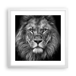 Plagát v bielom ráme - V korunovačnom odeve - 40x40 cm