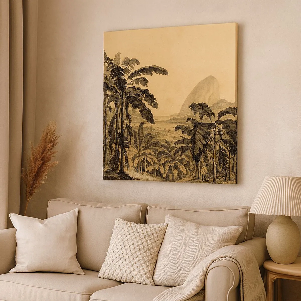 Obraz na plátne - V koloniálnom štýle - 30x30 cm