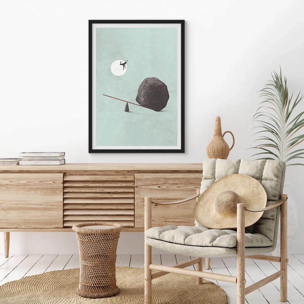 Plagát v čiernom ráme - Splnený sen - 70x100 cm