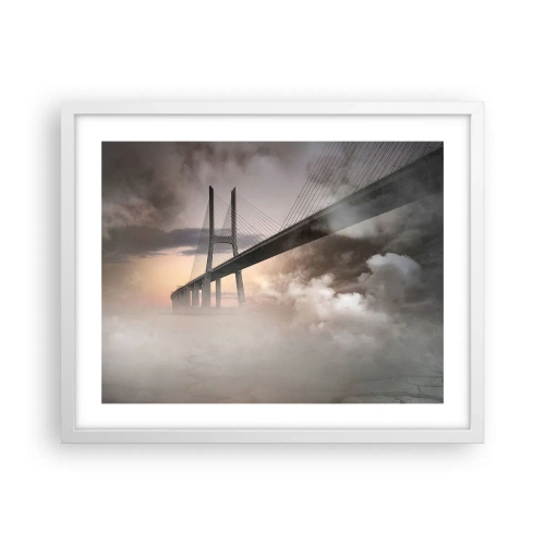 Plagát v bielom ráme - Pri rieke, ktorá nie je - 50x40 cm