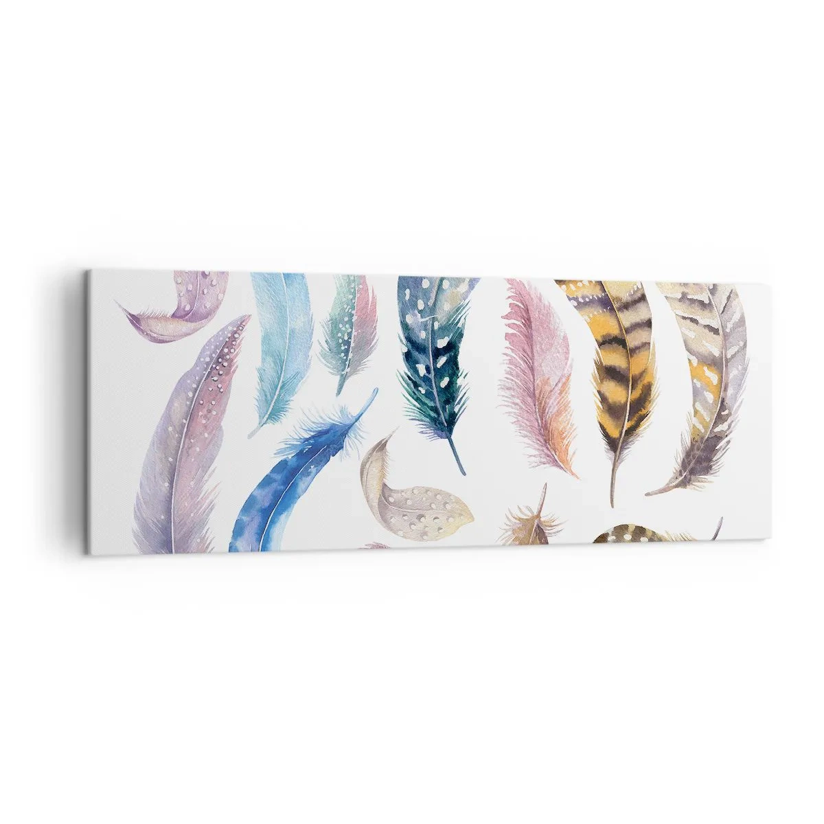 Obraz na plátne - Ľahké, strakaté a viacfarebné - 140x50 cm