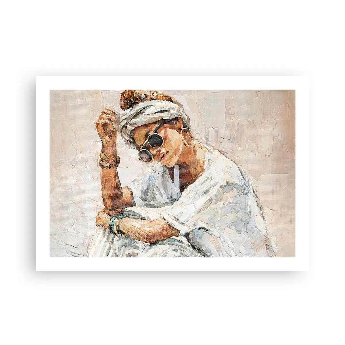 Plagát - Portrét v plnom slnku - 70x50 cm